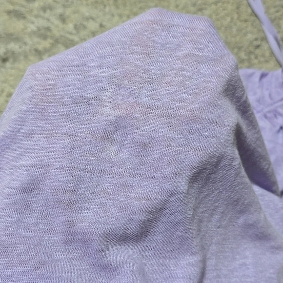 SANCTUARY Nwt Orchid Lilac Sleeveless 100% Linen Notch Neck Lightweigh Top, XL - Picture 11 of 16